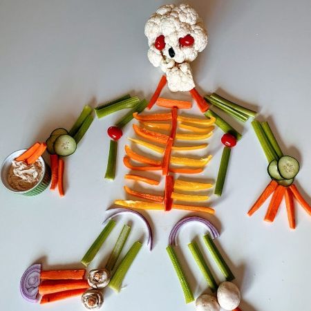 Veggie Skeleton Craft