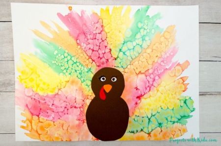 Watercolor Turkey Craft