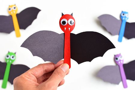 Wooden Spoon Bat Craft