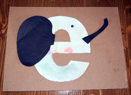 “e is for Elephant” Craft