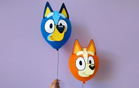 Bluey And Bingo Balloons Craft