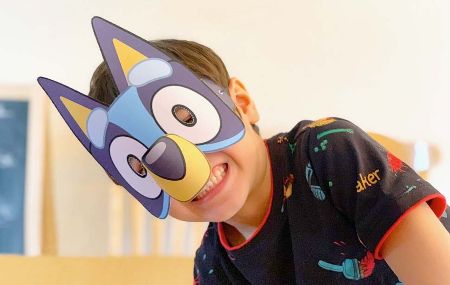 Bluey And Bingo Paper Masks