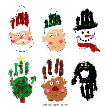 Christmas Handprint Art