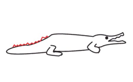 Crocodile Drawing: Easy for Toddlers