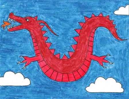 Easy Dragon Drawing Tutorial