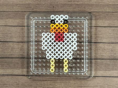 Easy Minecraft Chicken Perler Bead Pattern