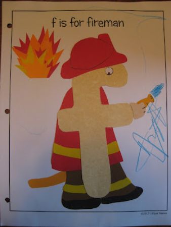 “F is For Fireman” Firefighter Craft