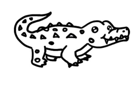How to Draw A Baby Crocodile