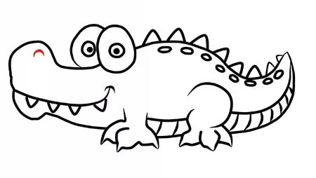 How to Draw A Crocodile for Kids