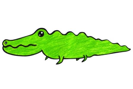 How to Draw a Crocodile: Easy for Preschoolers