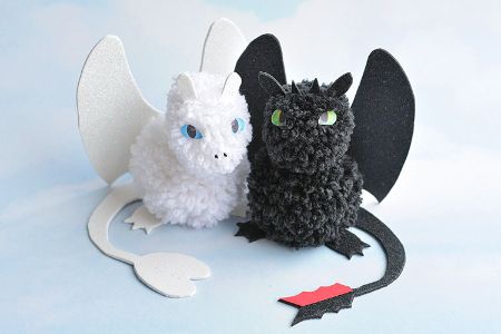 How to Train Your Dragon Pom Pom Craft