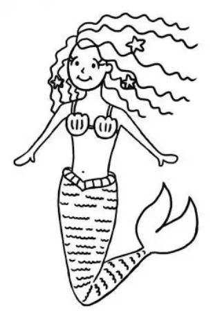 Mermaid Drawing: Easy for Older Kids