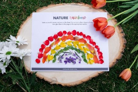 Nature Rainbow Collage
