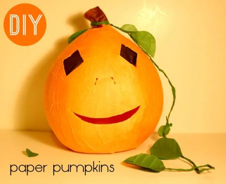 Paper-Mache Pumpkin: DIY