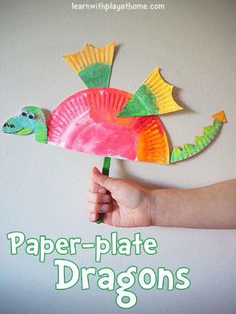 Paper Plate Dragon Craft