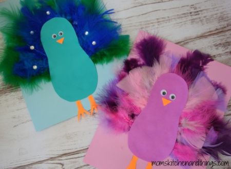 Peacock Feather Craft For Kids