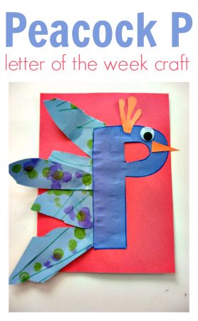 Peacock Letter “P” Craft