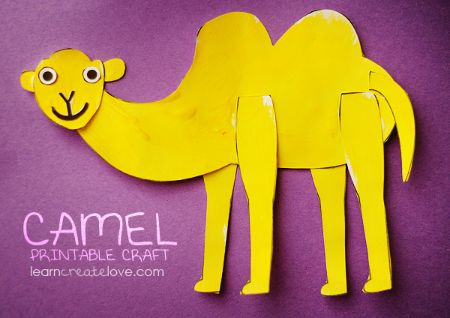 Printable Camel Craft