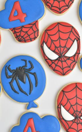 Spider-Man Sugar Cookies