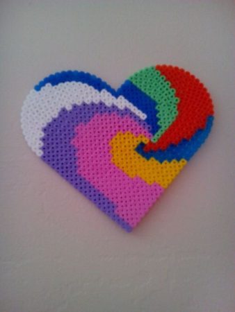 15 Eye-Catching Heart Perler Bead Patterns - Cool Kids Crafts