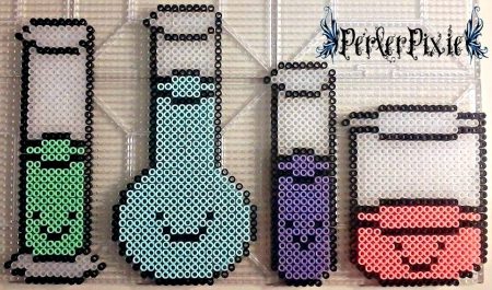 Kawaii perler hot sale bead designs