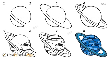 easy to draw the planets