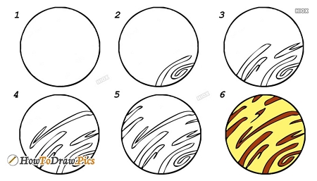 easy to draw the planets