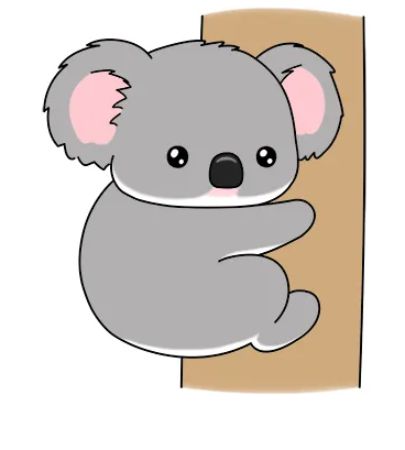 Unique, one off drawing of a Cheeky Koala. www.fiesta.ci