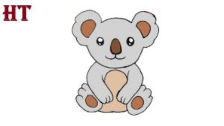 A More Realistic (but Equally Adorable) Full-Color Koala Drawing