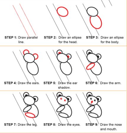 An Even Simpler Step-by-Step Koala Drawing
