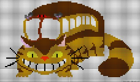 Catbus Perler Bead Pattern