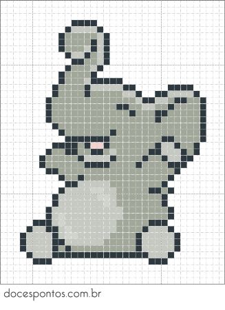 Happy Baby Elephant Pattern