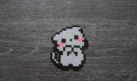 Kawaii Cat Perler Bead Design