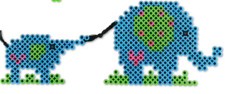 cute elephant perler bead pattern, Cute elephant perler bea…