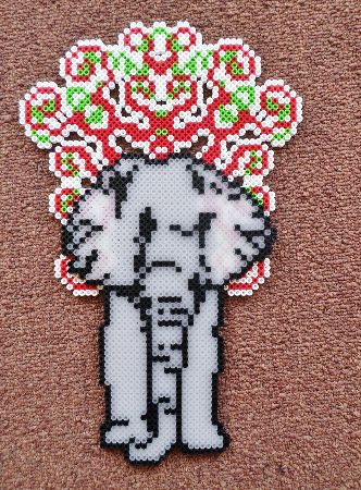 Supernatural Elephant Perler Bead Design