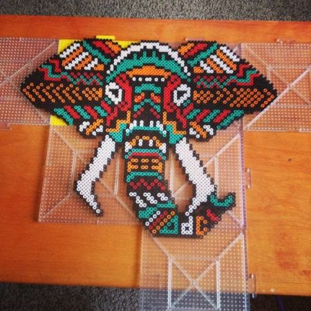 Tribal Elephant Perler Bead Inspiration