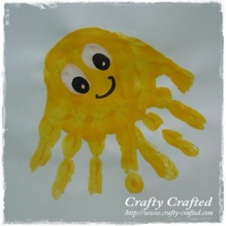 Octopus Handprint for Toddlers
