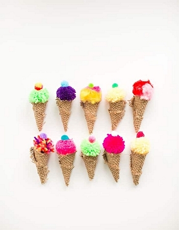 Ice Cream Pom Pom