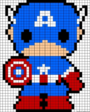 Superhero Perler Bead Patterns (10 Free) - Rock Your Homeschool