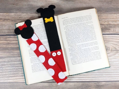 Cute Mickey Mouse Bookmarks