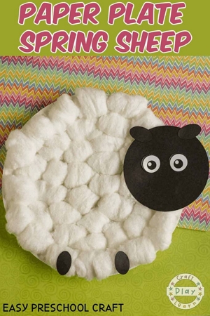 Paper Plate Sheep Craft