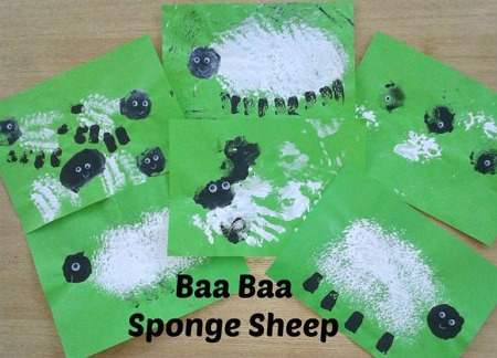 Sponge Sheep Art