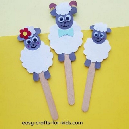 Popsicle Stick Sheep