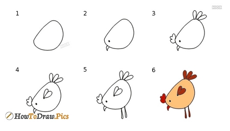 How to Draw a Chicken  Our Fun and Easy Hen Drawing Tutorial