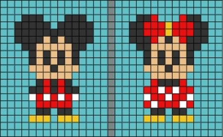 28 Adorable Mickey Mouse Perler Beads Patterns - Cool Kids Crafts