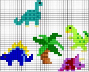 29 Friendly Dinosaur Perler Bead Patterns - Cool Kids Crafts