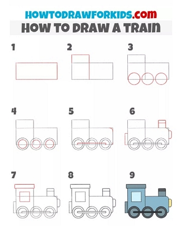 392 Pencil drawing train Vector Images | Depositphotos