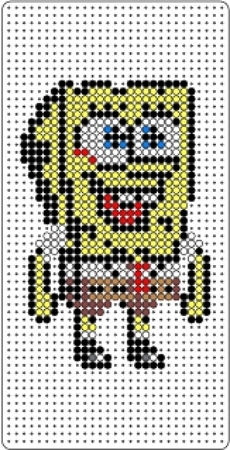 Spongebob Meme Perler Bead Pattern Bead Sprite Spongebob Meme Kandi ...