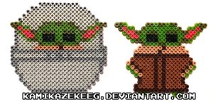 18 of the Most Adorable Baby Yoda Perler Beads - Cool Kids Crafts