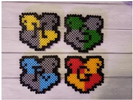 Harry Potter  Harry potter perler beads, Hama beads patterns, Diy perler  bead crafts